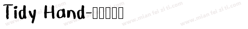 Tidy Hand字体转换